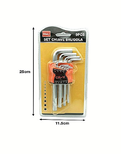 Set chiavi a brugola - x, 9